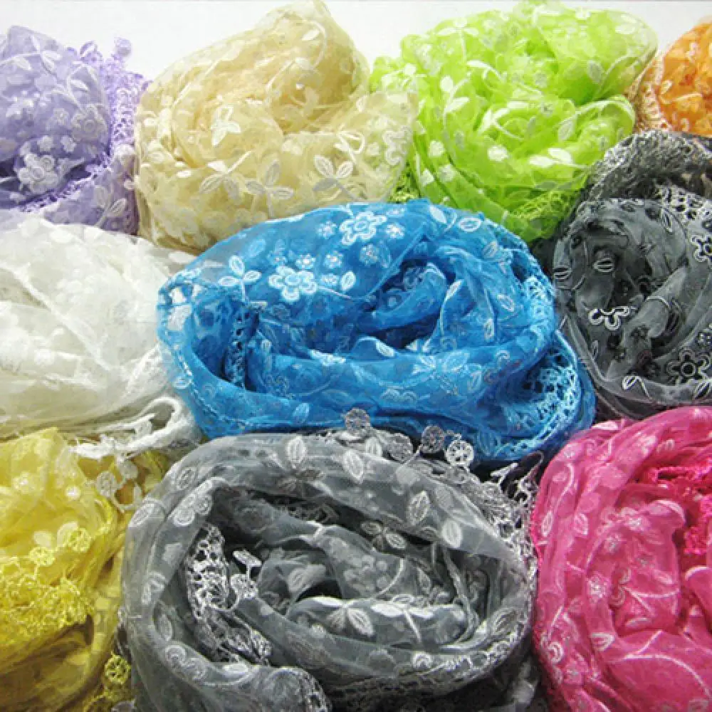 Женский модный ажурный шарф с кисточками и розами женский цветочный шарфы