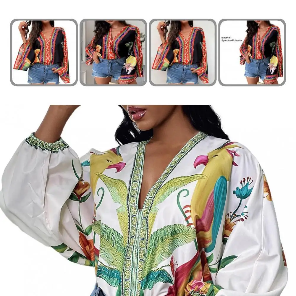 

Lightweight Skin-friendly Batwing Sleeve Retro Casual Top Streetwear