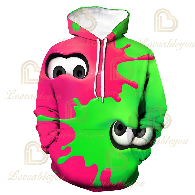 

Hip Hop Boy/girl Splatoons Harajuku Sweatshirt Game Splatoon Men/women New Design Hot-Selling Children Clothing
