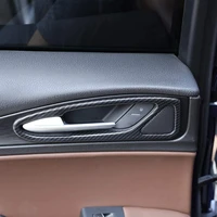 for alfa romeo stelvio 2017 2018 2019 2020 abs plastic car interior door handle frame trim car accessory carbon fiber style