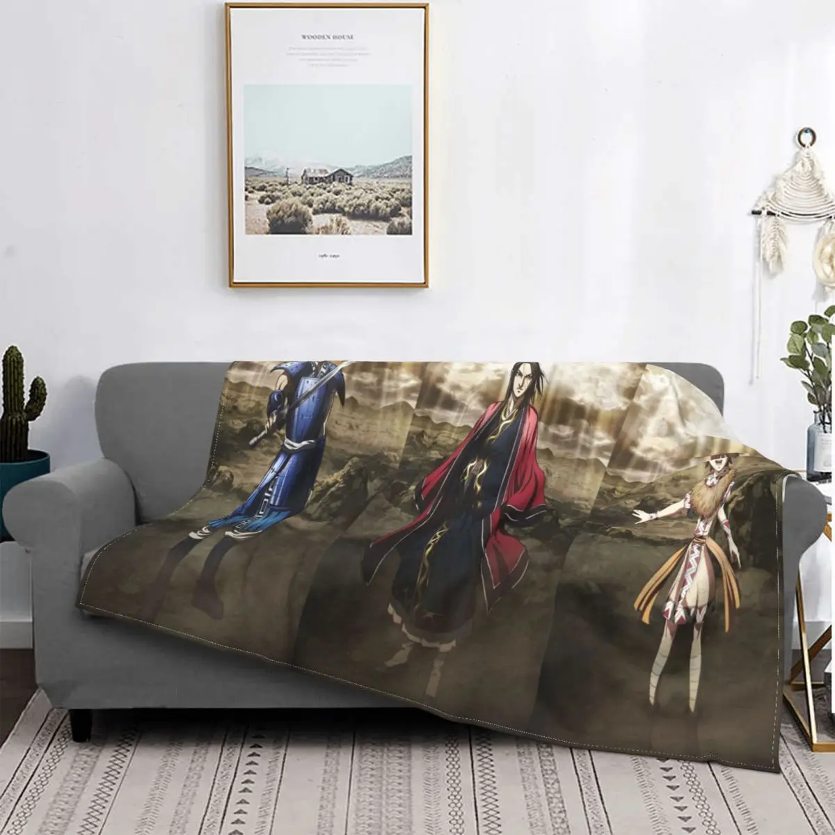 

Фланелевое Одеяло с принтом на тему исторических комиксов, весна-осень