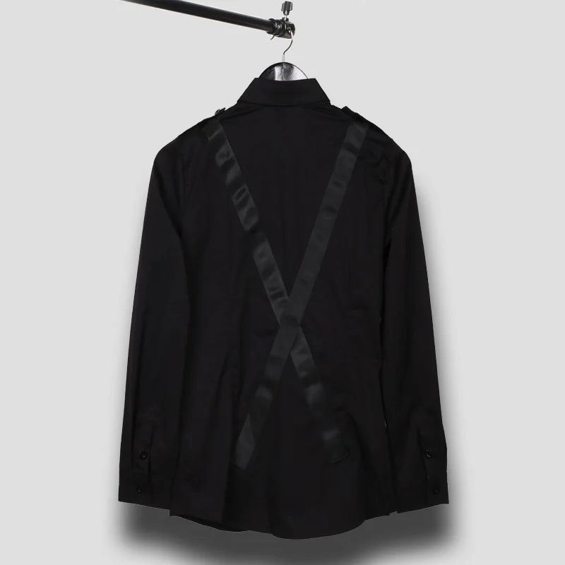 Повседневные мужские рубашки Owen Seak мужская одежда в готическом стиле весенние