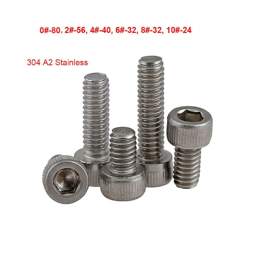 5 шт. 20 Шестигранная головка колпачок винт Стандарт США 304 болты из нержавеющей