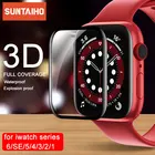Закаленное стекло 3D для Apple Watch Series 6 SE 5 40 мм 44 мм, Защита экрана для часов 3 2 42 мм 38 мм, стекло для Apple Watch