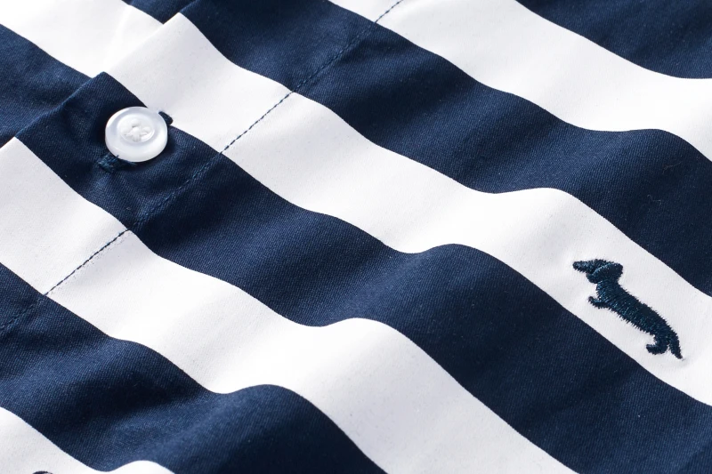 

Hot Sale High Quality Park Men Shirt Harmont&Blaine Long Sleeve Striped Causal Formal Business Shirt Eden Brand Man Dress Shirts