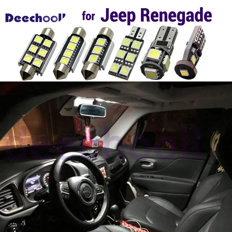 13 шт. чисто белые светодиодные с Canbus салона Карта Купол Магистральные светильник