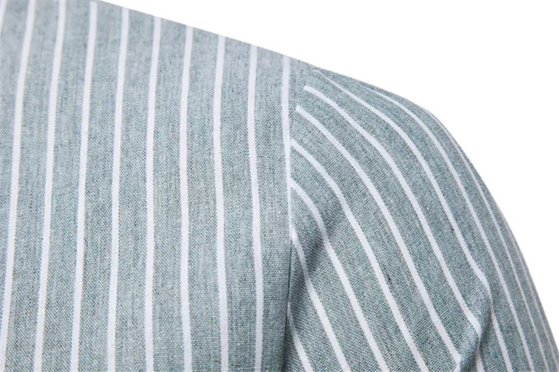 Модная полосатая рубашка для мужчин 2020 летняя новая приталенная с коротким