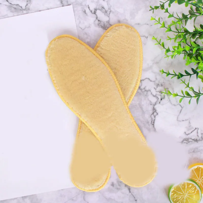 2019 утолщенные Нескользящие плюшевые стельки для обуви унисекс зимние меховые