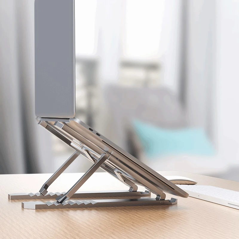 

Laptop Desktop Stand Foldable Adjustable Aluminum Laptop Tablet Stand Portable Desktop Holder Bracket