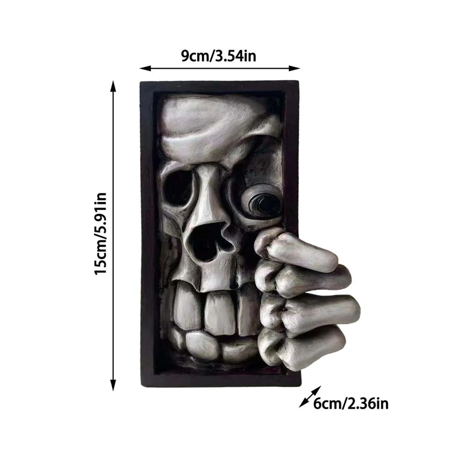 Craetive Halloween Skull Sculpture Book Resin Artware Home Decor Tools for Sitting Room Bedroom Desktop Fuuny Gift | Дом и сад