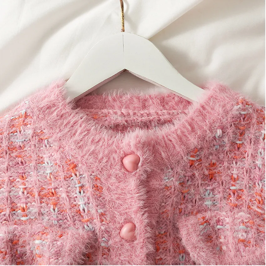 Korean Fashion Winter Warm Mohair Sweater Cardigan Women Short Coat Knitted Mujer Designer Brand Pull Femme |