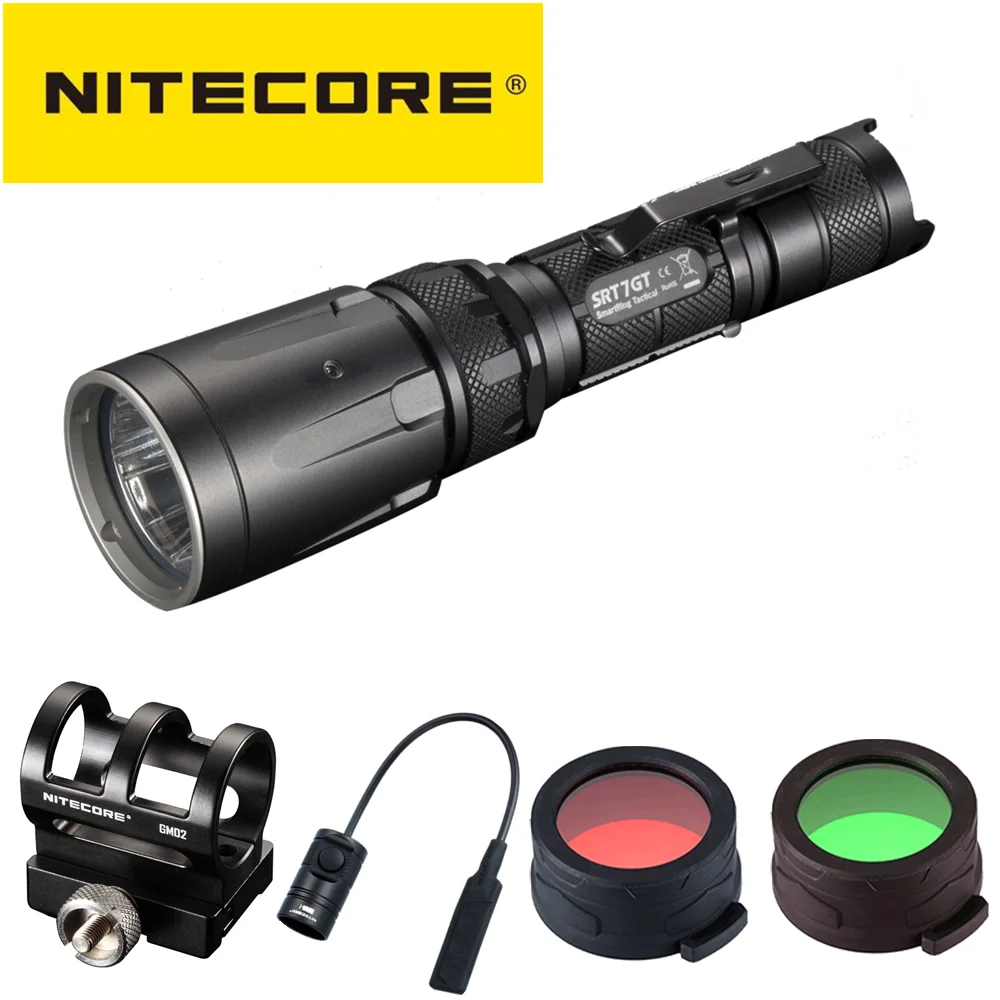 Оригинал редкая серия NITECORE SRT7GT фонарик CREE XP-L HI V3 1000 люмен умный кольцо селектор