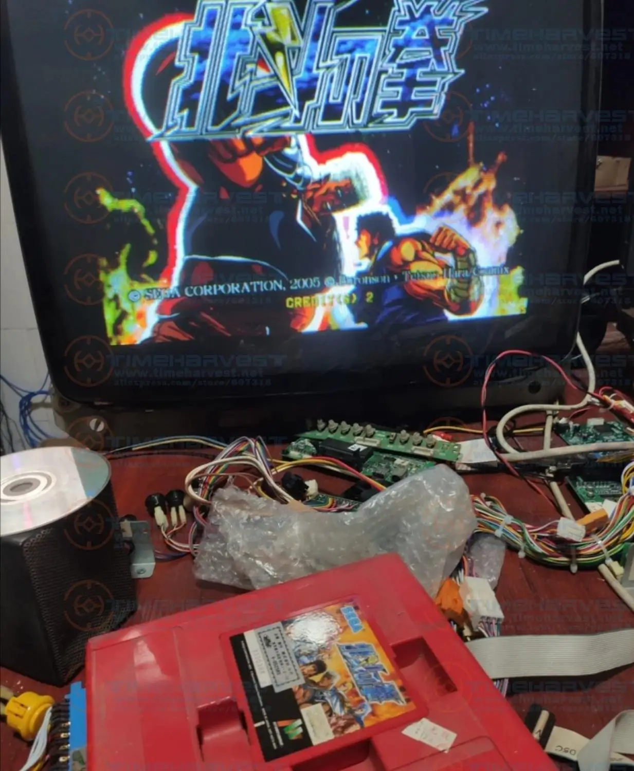 Оригинальный в кулак North Star б/у игры материнская плата с игрового картриджа Atomiswave