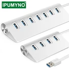Концентратор USB 3,0 4 7 портов, мульти-usb сплиттер, адаптер питания, высокоскоростной для Macbook Pro Air PC, компьютерные аксессуары, адаптер USB Hab