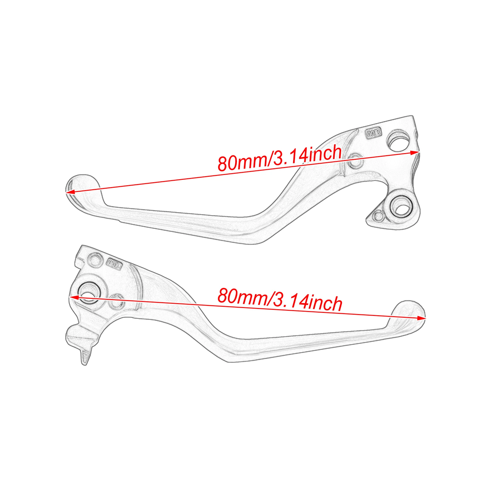 

Motorcycle CNC Brake Lever Clutch Levers Black/Chrome For Harley Sportster XL883 Custom XL883C Roadster XL1200R Custom 2014-2020