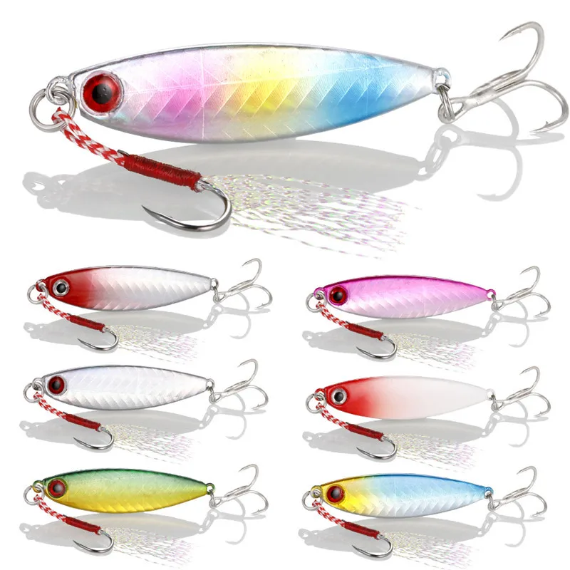 1 шт. металлическая блесна приманка для джигггинга 10 г/14 г/17 г/21 г/7 г медленная