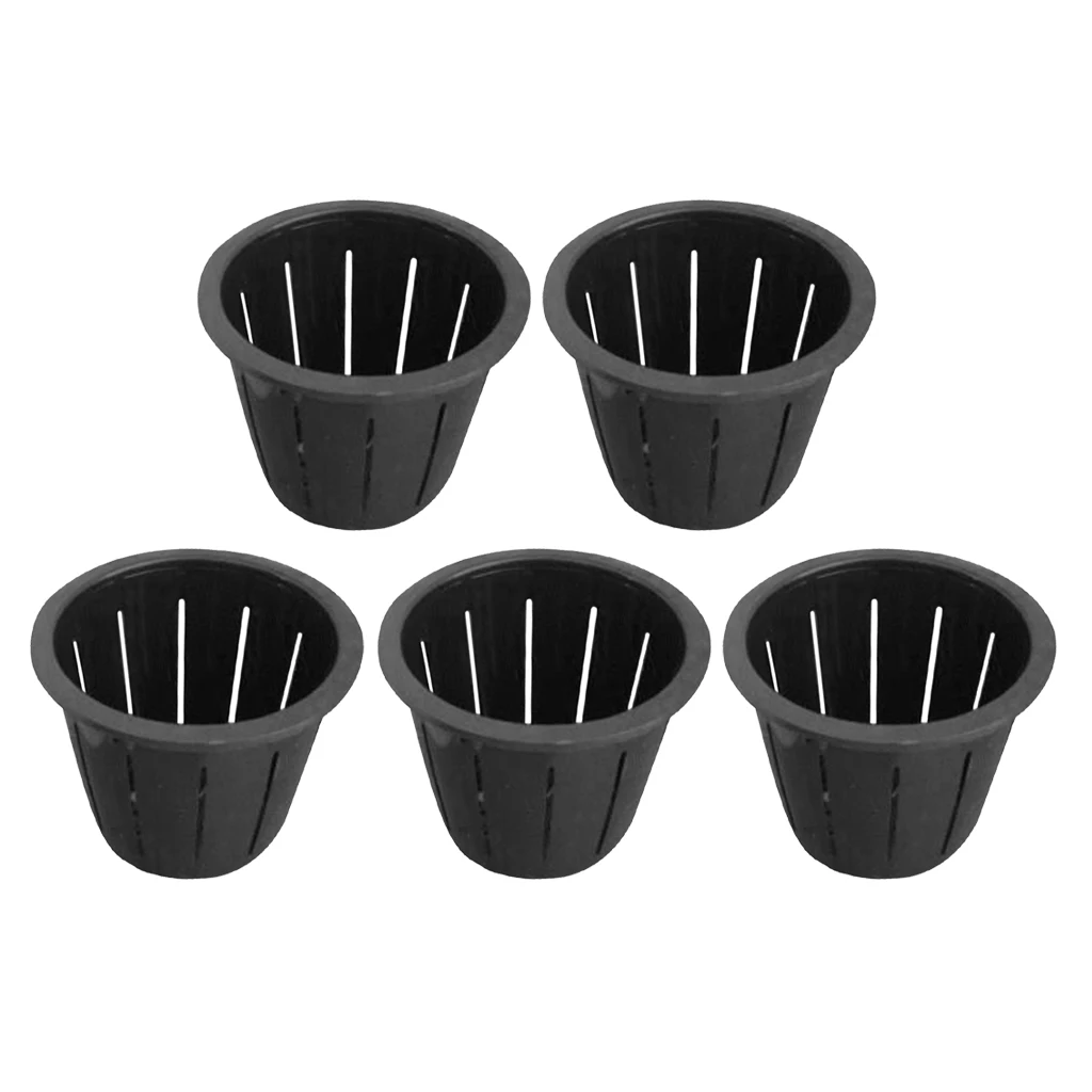 

5Pieces Hydroponic Planting Basket Mesh Pot Net Cup Basket Starting Tools