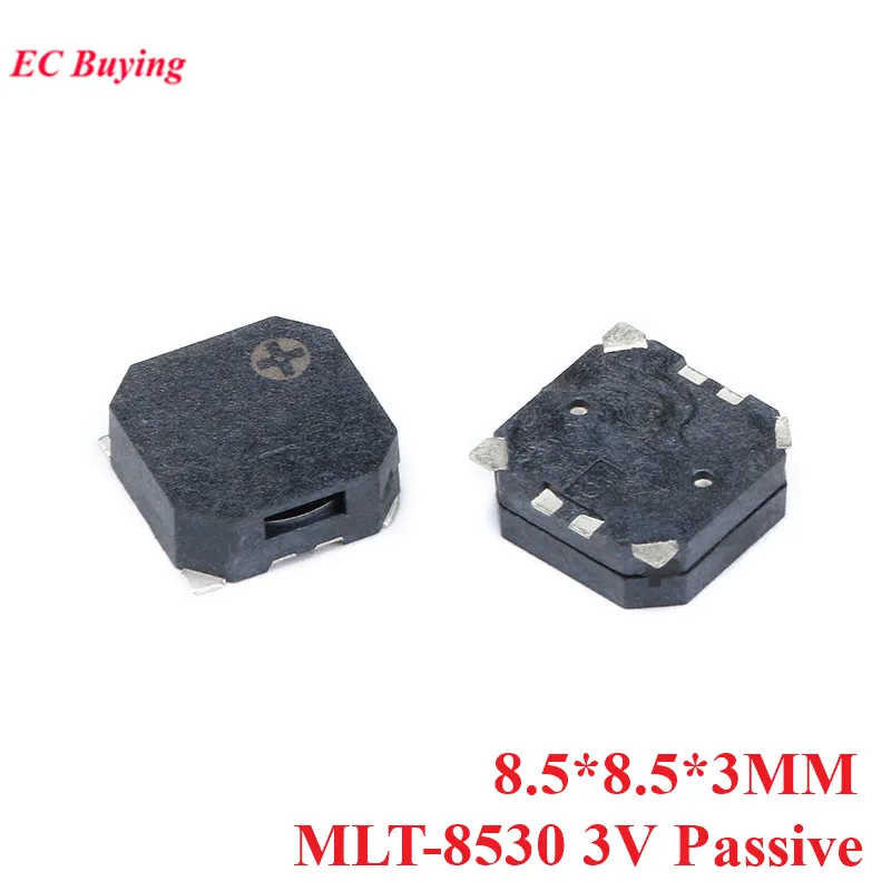 5 шт. SMD зуммер 5020 7525 8530 9650 1230 3 в 6 В 20 магнитный мини-активный громкоговоритель для