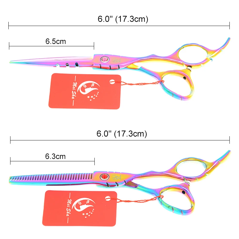 

Meisha 6 inch Professional Hair Cutting Thinning Shears Barber Scissors Set Japan Haircut Kit Hair Salon Stylist Razors A0109A
