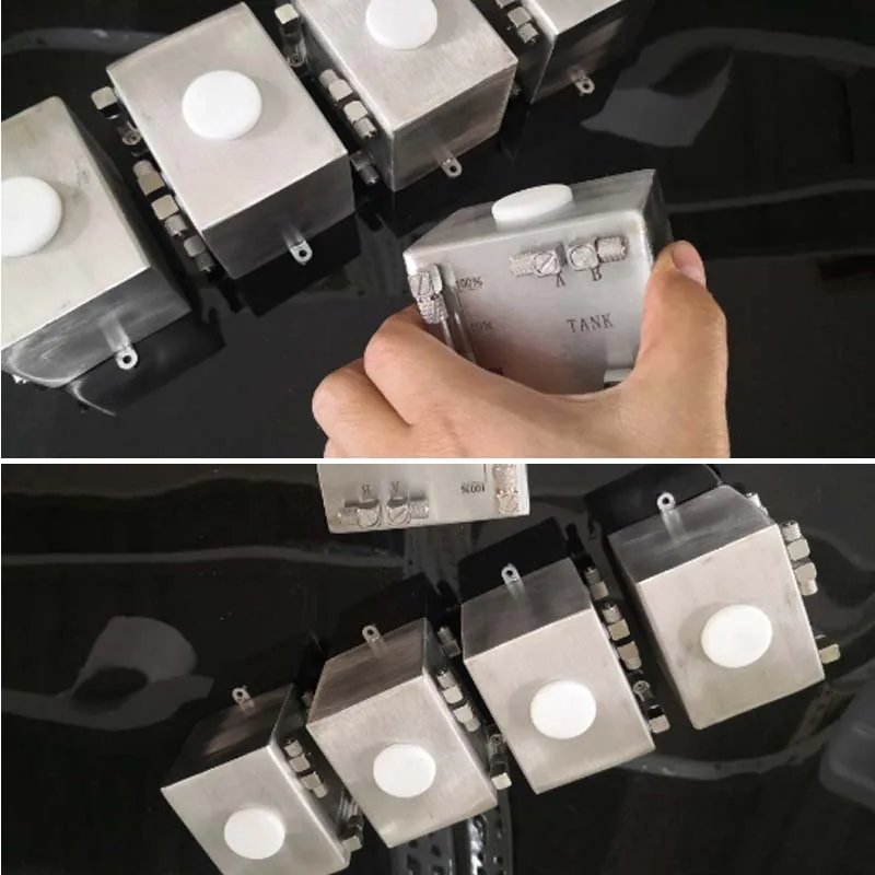 

1/12 remote control hydraulic excavator model fuel tank stainless steel full