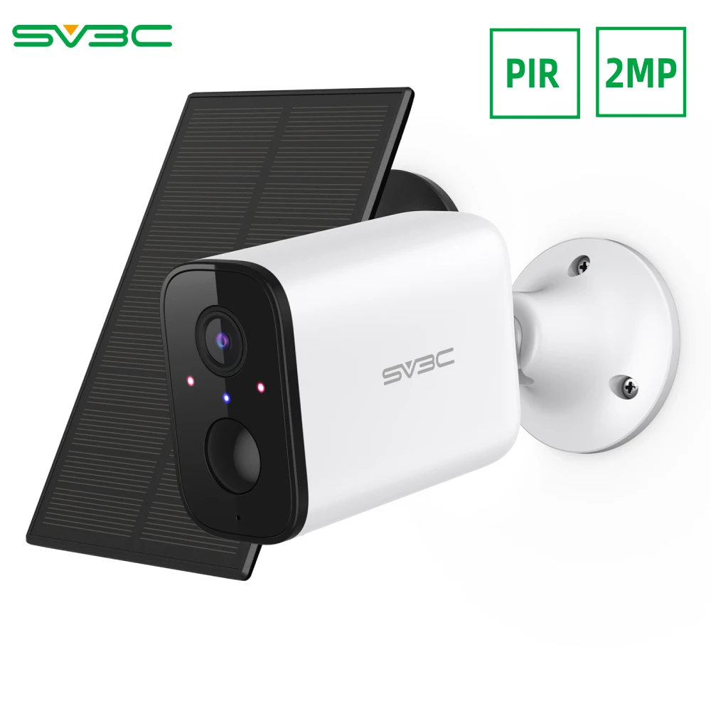 

SV3C 1080P беспроводная батарейка IP - камера солнечная панель наружная контрольная камера водонепроницаемая,PIR