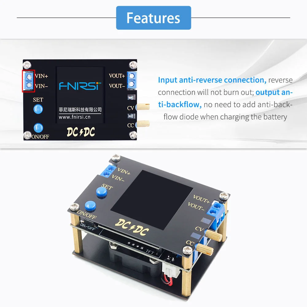 50 Вт DC Автоматический повышающий/понижающий преобразователь для CC CV силовой