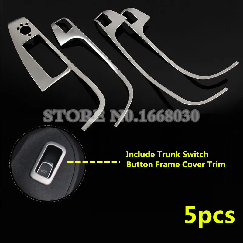 Внутренняя дверь автомобиля подлокотник Переключатель Окна Накладка 5 шт для Audi