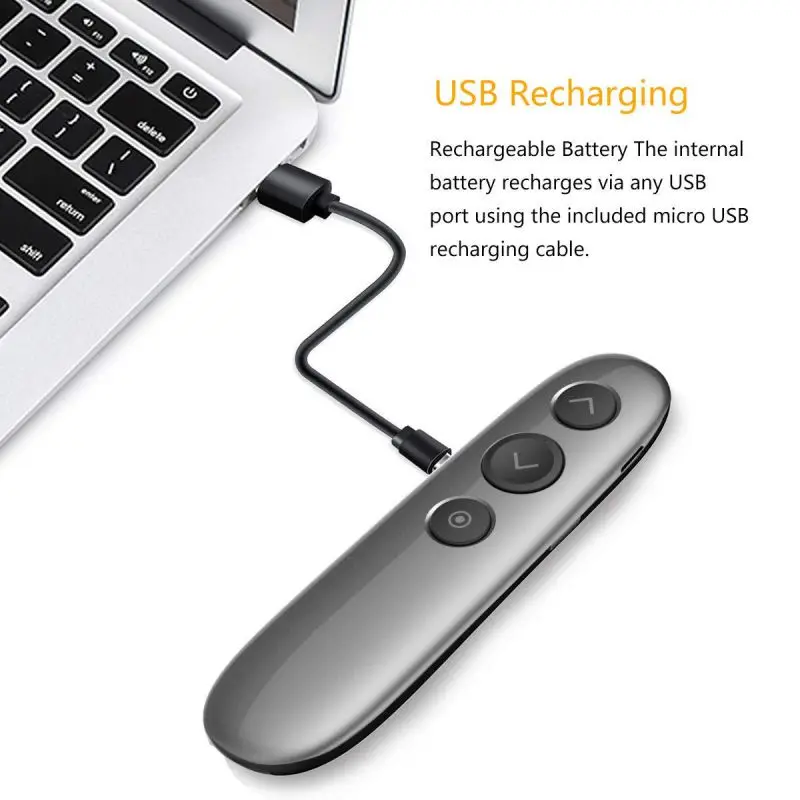 Беспроводной USB Перезаряжаемый ppt Презентация ClickerPresenter подсветка увеличительный