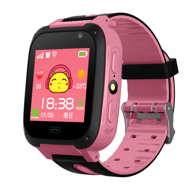 Детские Смарт часы с GPS трекером для девочек и мальчиков спортивные наручные