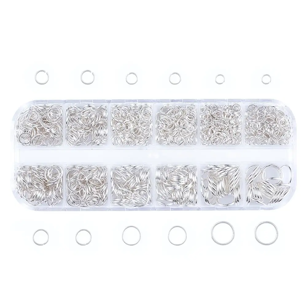 1 коробка железные кольца для прыжков закрытые но непаянные смешанные размеры 4 ~