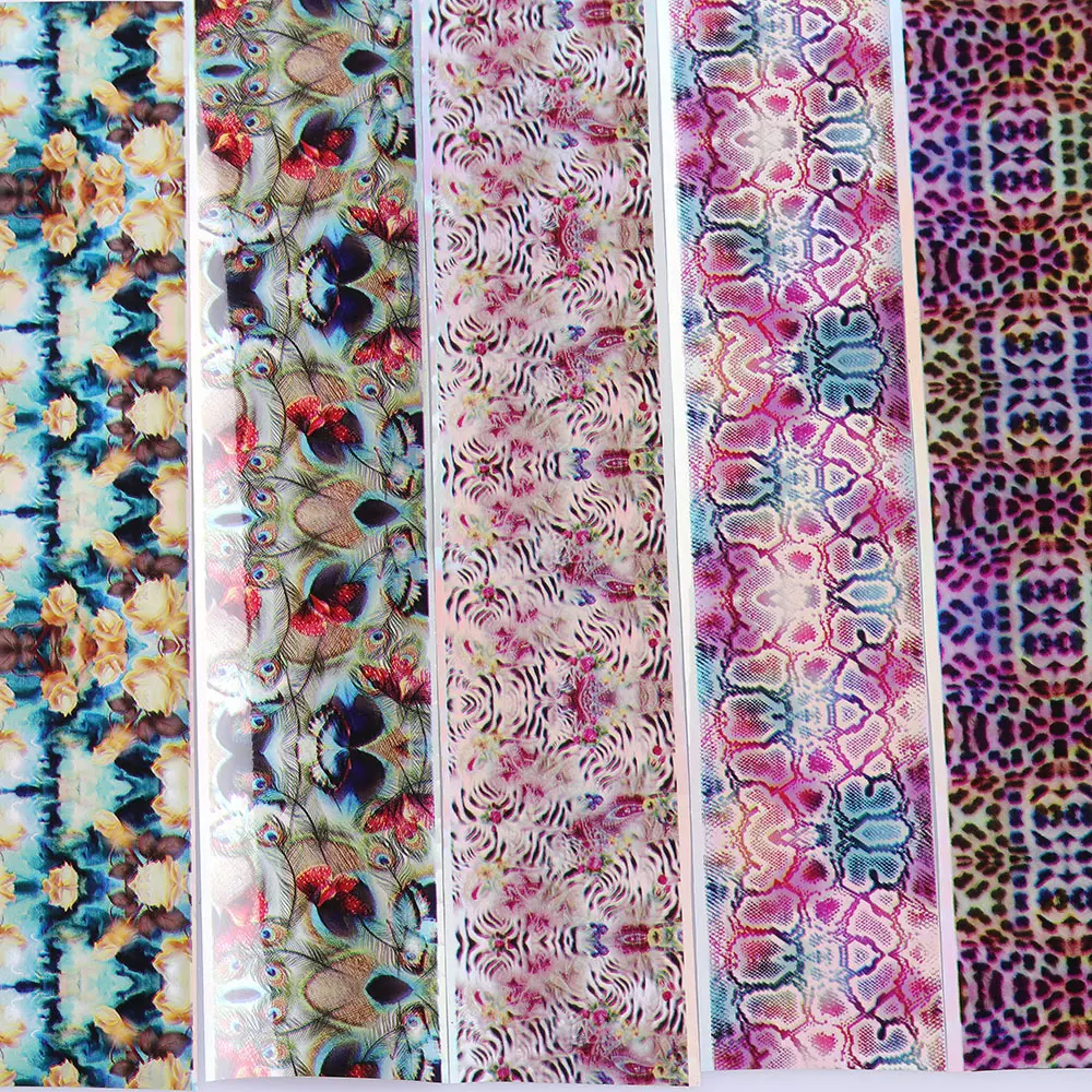 50 шт. смешанные цветочные кружева леопардовый лак для ногтей художественные