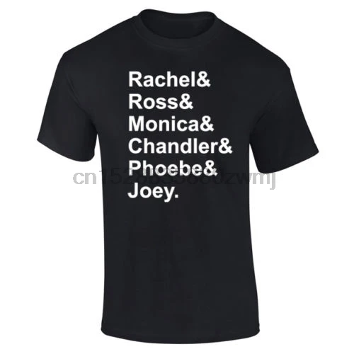 

Mens Friends Names Rachel Ross Monica Chandler Phoebe Joey T-shirt NEW S-XXL New T Shirts Funny Tops Tee New free shipping