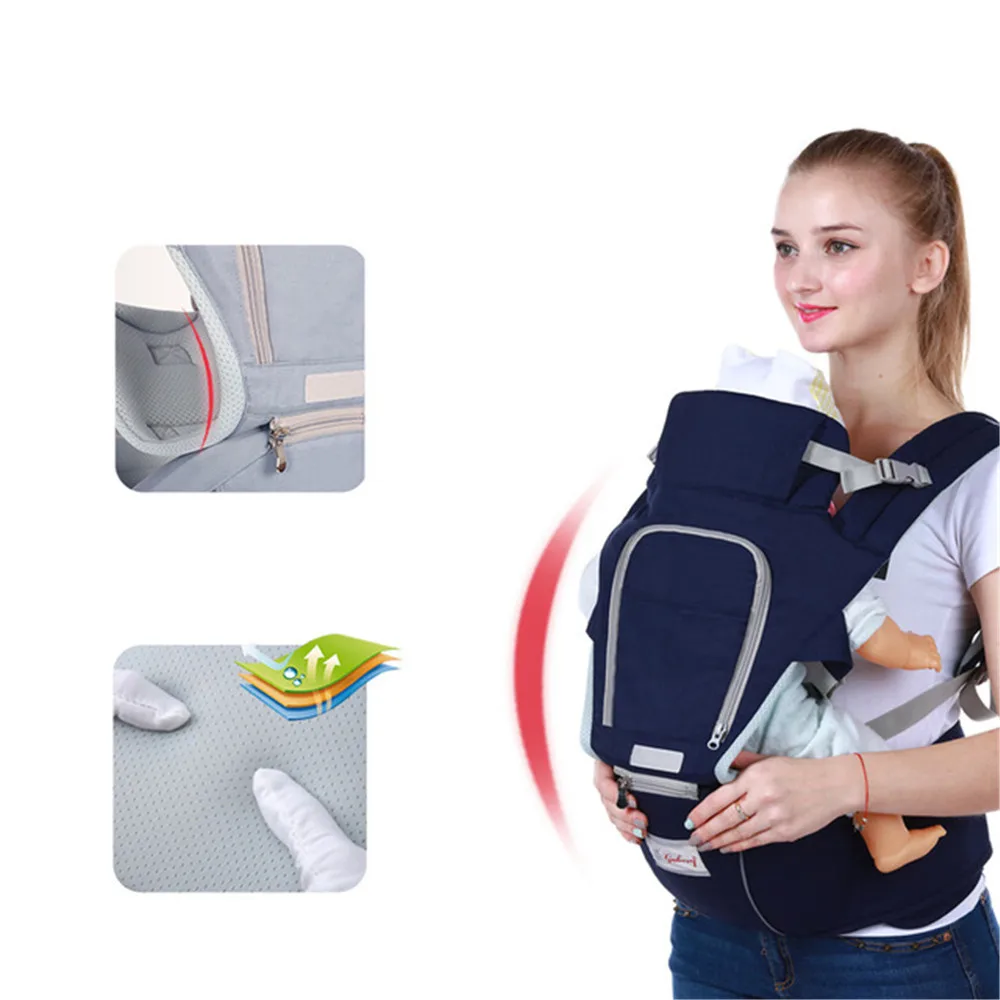 Детская эргономичная переноска 3 в 1 мягкий хлопковый накидка на бедра для