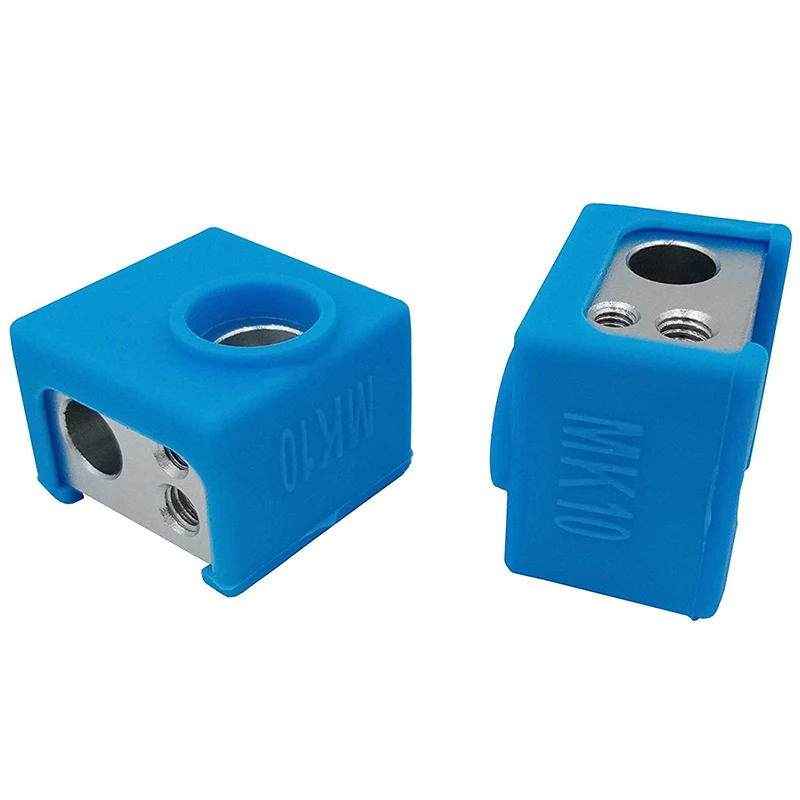 

Блок нагревателя MK10 с силиконовым чехлом, 2 шт., для 3D-принтера, экструдера для отелей, обновленные аксессуары