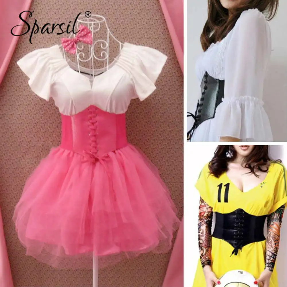 Пояс Sparsil женский в стиле ретро широкий пояс тонкий для коррекции фигуры Стильный