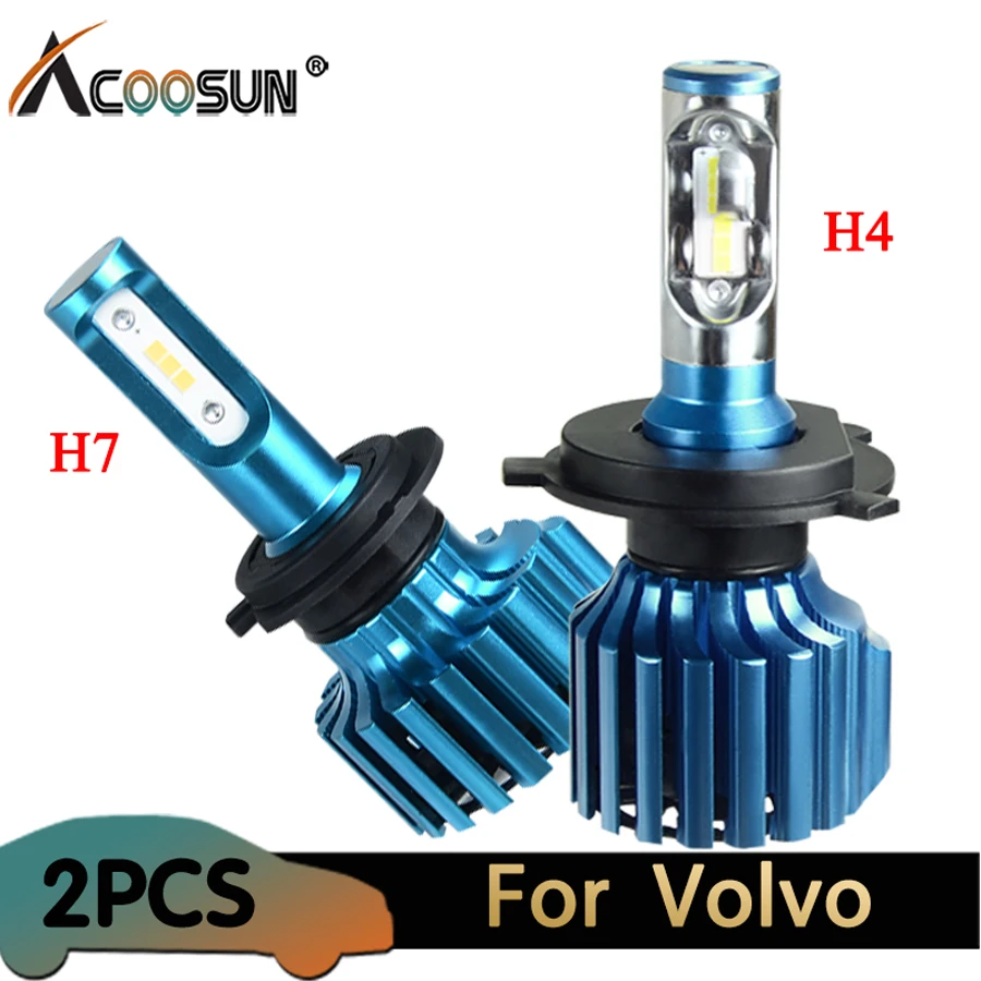 Acoosun светодиодный автомобилей головной светильник 12V CSP 6500 к 12000Lm 72W фары для Авто