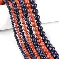 80pcs60pcs40pcs20pcs natural stone beads 4 6 8 10mm gold sandstone beads round loose beads for jewelry making diy bracelets