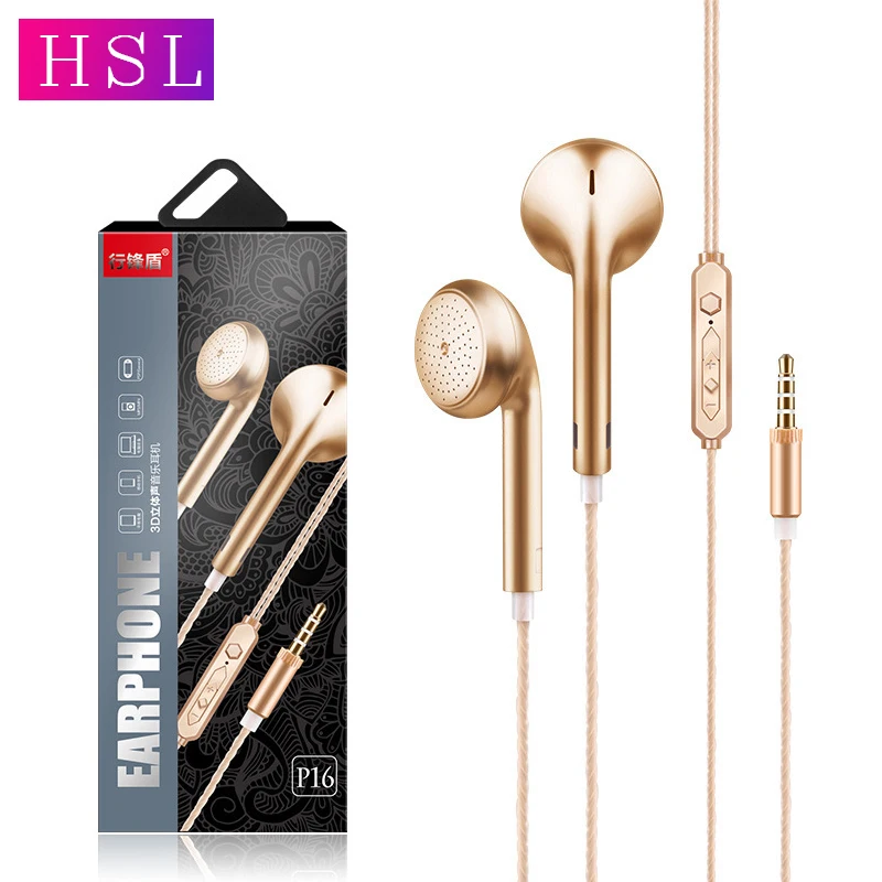 3 5 мм проводные наушники вкладыши спортивные музыкальные стерео с коробкой для