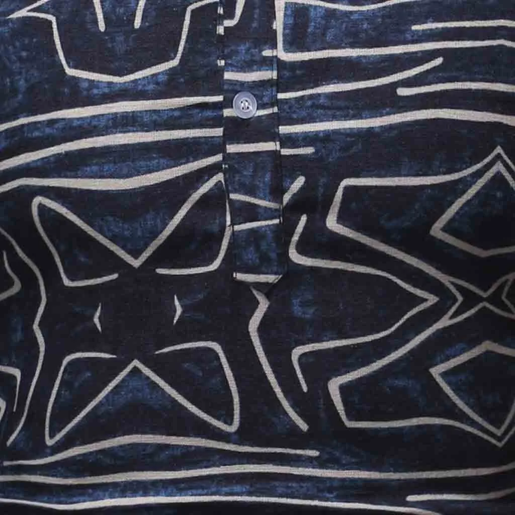 SAGACE Explosion новый дизайн Мужская винтажная рубашка в этническом стиле с воротником