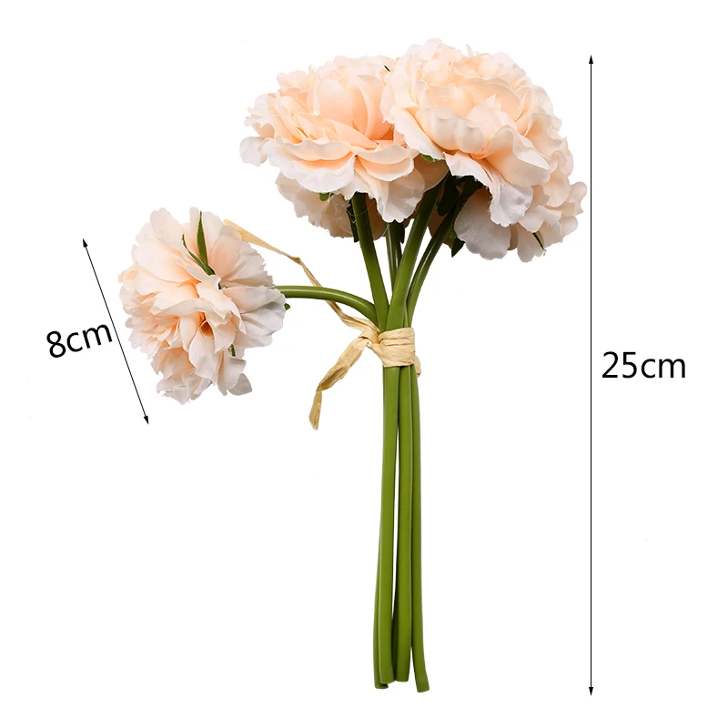 Искусственная Гортензия 1 букет 5 шт. 8 см Шелковый цветок сделай сам свадебная