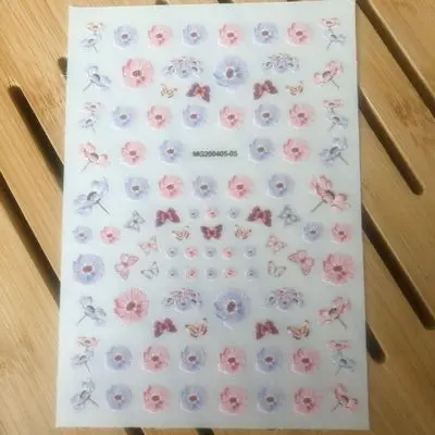 Наклейки для ногтей цветные в японском стиле переводные наклейки на ногти |