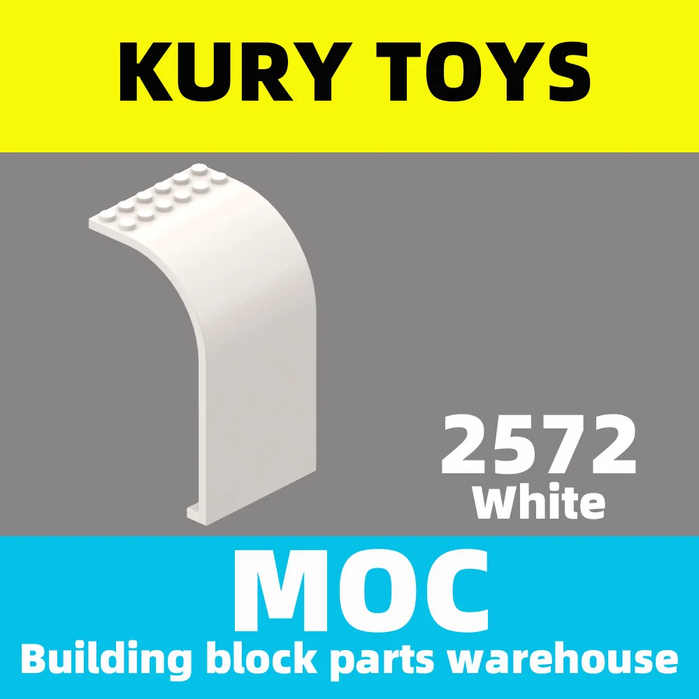 

Kury Toys DIY MOC For 2572 Building block parts For Panel 6 x 6 x 9 Curved Top For Modified Plate