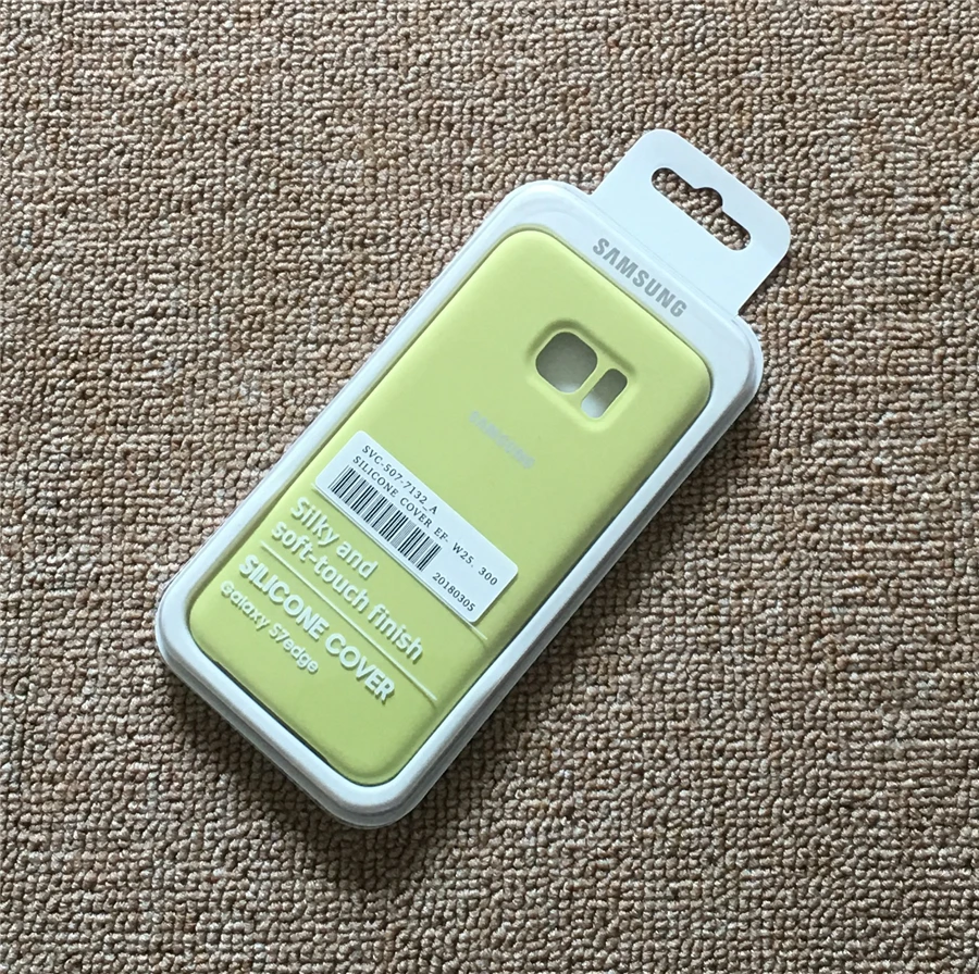 Samsung Galaxy S7 Edge Silky Soft-touch Liquid Silicone Shell Cover office Case for Galaxy S7 Edge Cover With Retail Box