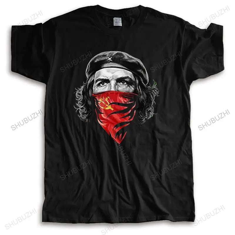 Мужская Уличная одежда повседневная забавная футболка с коротким рукавом Che Guevara