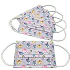 Маски Мультяшные одноразовые трехслойные для детей и родителей