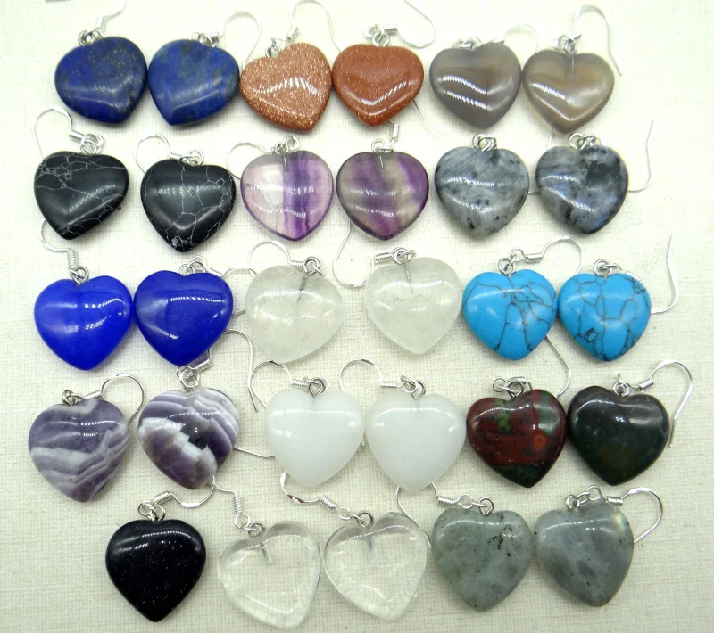 Кулон из натурального камня с бирюзой и кварцевым кристаллом тигровый глаз опал