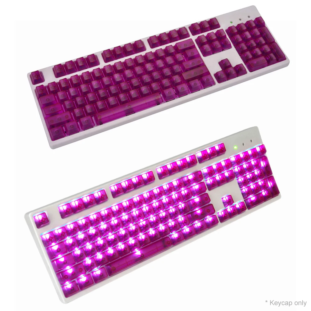 104 шт./компл. ABS прозрачные без печатных колпачков oem профиль filco key cap для MX switch