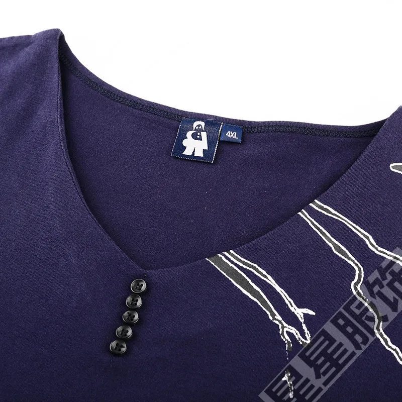 Футболка мужская хлопковая с вышивкой и надписью батальных размеров 10XL/8XL/6XL/5X |