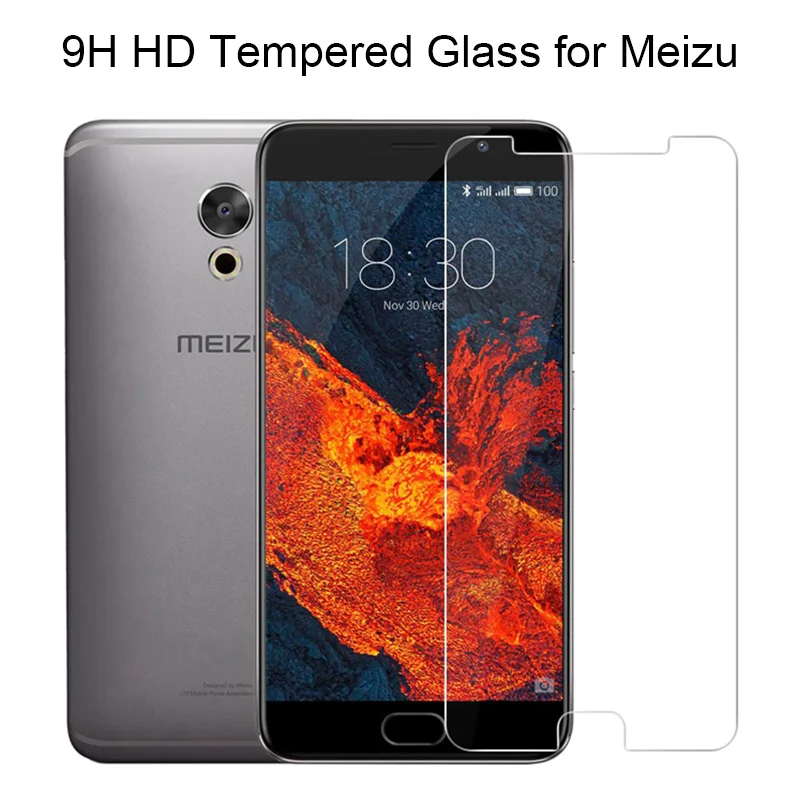 Закаленное стекло для Meizu Pro 6S 6 Plus MX2 MX3 7 MX4 MX5 9H HD 5|Защитные стёкла и плёнки