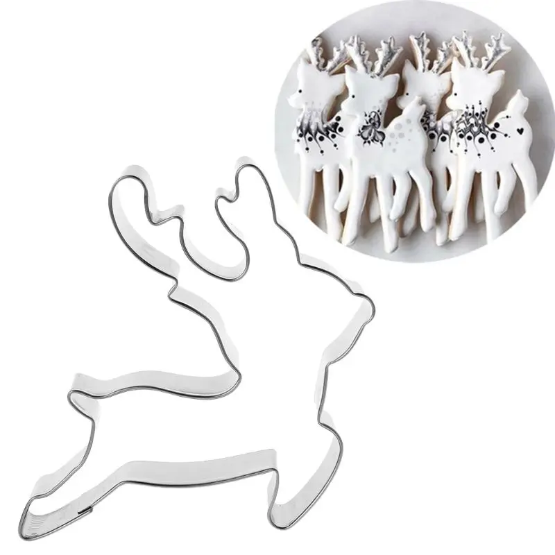 Рождественская форма для печенья из нержавеющей стали Рождественский олень